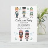 Kerst Notenkraker Speelgoed Soldaten Kaart (Staand voorkant)