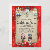 Kerst Notenkraker Speelgoed Soldaten op glanzend r Kaart (Voorkant)