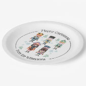 Kerst Notenkraker Speelgoed Soldaten Papieren Bordje (Gekanteld)