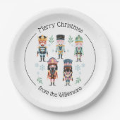 Kerst Notenkraker Speelgoed Soldaten Papieren Bordje (Voorkant)