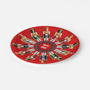 Kerst Notenkraker Speelgoed Soldaten Papieren Bordje