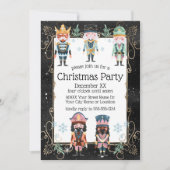 Kerst Notenkraker Speelgoed Soldiers Goud en Zwart Kaart (Voorkant)