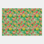 Kerst Notenkraker Speelgoed Soldiers Rocking Horse Inpakpapier Vel (Voorkant 2)