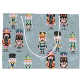 Kerst Notenkraker Speelgoed Soldiers Soft Blue Groot Cadeauzakje (Achterkant)