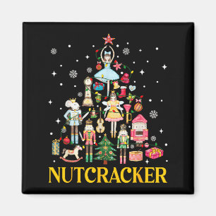Kerst Notenkraker Squad Ballet Dans Vrouwen Kind Magneet