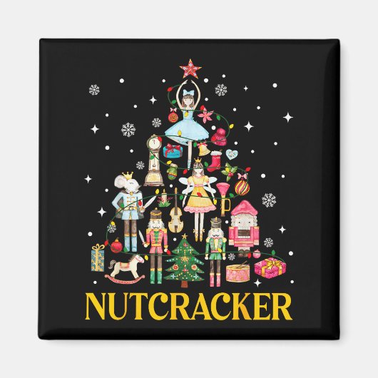 Kerst Notenkraker Squad Ballet Dans Vrouwen Kind Magneet (Voorkant)