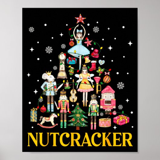 Kerst Notenkraker Squad Ballet Dans Vrouwen Kind Poster (Voorkant)