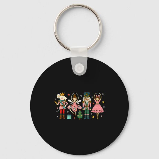 Kerst Notenkraker Squad Ballet Dans Vrouwen Kind Sleutelhanger (Voorkant)