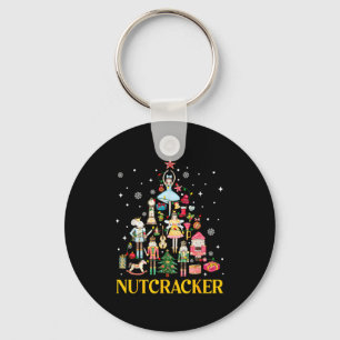 Kerst Notenkraker Squad Ballet Dans Vrouwen Kind Sleutelhanger