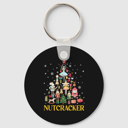 Kerst Notenkraker Squad Ballet Dans Vrouwen Kind  Sleutelhanger (Voorkant)