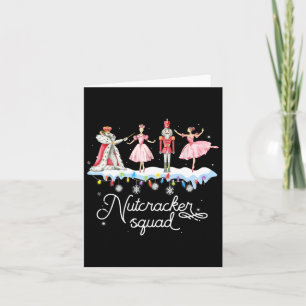Kerst Notenkraker Squad Ballet Dans Vrouwen Kinder Kaart