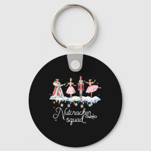 Kerst Notenkraker Squad Ballet Dans Vrouwen Kinder Sleutelhanger