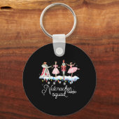 Kerst Notenkraker Squad Ballet Dans Vrouwen Kinder Sleutelhanger (Voorkant)