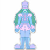 Kerst Notenkraker Sticker (Voorkant)