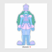 Kerst Notenkraker Sticker (Vel)