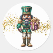 Kerst Notenkraker Stickers (Voorkant)