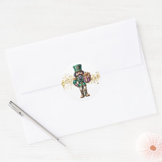 Kerst Notenkraker Stickers (Envelop)