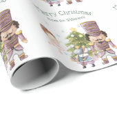 Kerst Notenkraker Sugar Plum Fairy & Mouse King Cadeaupapier (Rol Hoek)