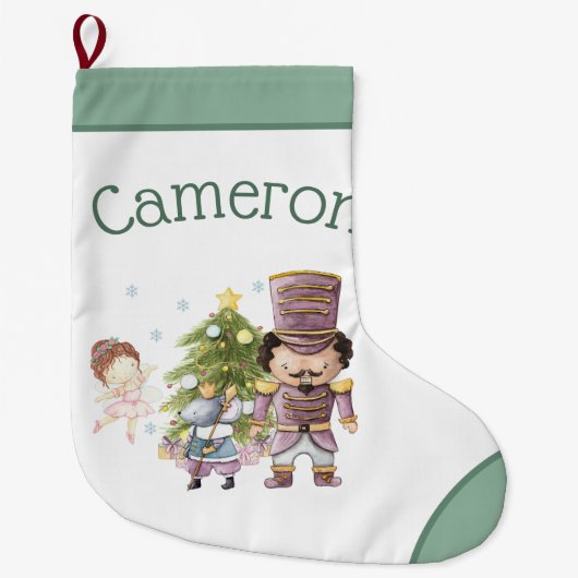 Kerst Notenkraker Sugar Plum Fairy & Mouse King Grote Kerstsok (Voorkant)