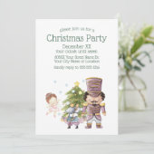 Kerst Notenkraker Sugar Plum Fairy & Mouse King Kaart (Staand voorkant)