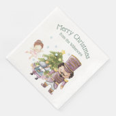 Kerst Notenkraker Sugar Plum Fairy & Mouse King Servet (Hoek)