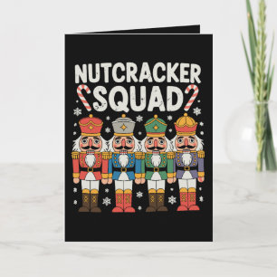 Kerst Notenkraker Team Kerst Matching Familie Feestdagen Kaart