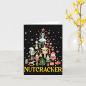 Kerst Notenkraker Troep Ballet Dans Vrouwen Kind  Kaart (Gele Bloem)