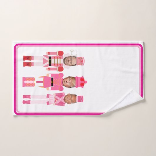 Kerst Notenkraker Trump Kennedy Musk Handdoek (Handdoek)