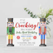 kerst notenkraker uitnodiging (Staand voorkant)