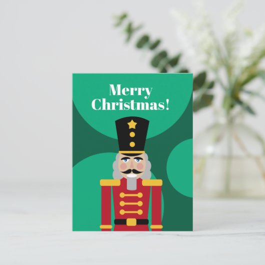 Kerst notenkraker Vakantie briefkaarten (Staand voorkant)