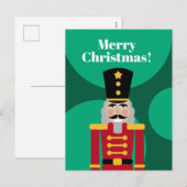 Kerst notenkraker Vakantie briefkaarten (Voorkant / Achterkant)