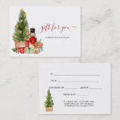 Kerst Notenkraker Vakantie Cadeaubon Kortingskaartje (Voorkant / Achterkant)