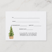 Kerst Notenkraker Vakantie Cadeaubon Kortingskaartje (Achterkant)