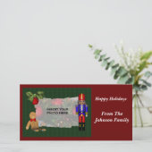 Kerst Notenkraker Vakantiefoto Kaart (Staand voorkant)