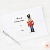 Kerst Notenkraker van en naar cadeau label sticker (Envelop)