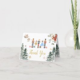 Kerst Notenkraker Vrijgezellenfeest Tea Opgevouwen Bedankkaart