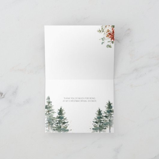 Kerst Notenkraker Vrijgezellenfeest Tea Opgevouwen Bedankkaart (Binnen)