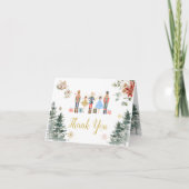 Kerst Notenkraker Vrijgezellenfeest Tea Opgevouwen Bedankkaart (Voorkant)