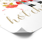 Kerst Notenkraker Warme Chocolade Bar Gouden Poste Poster (Hoek)