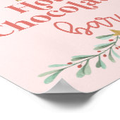 Kerst Notenkraker Warme Chocolade Bar Roze Poster (Hoek)