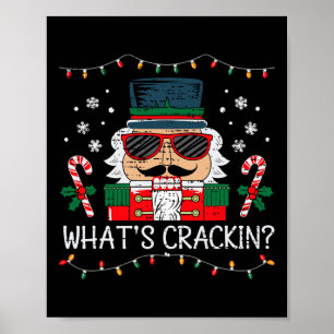 Kerst Notenkraker Wat Kraakt Grappige Kerstman Her Poster