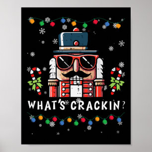 Kerst Notenkraker Wat Kraakt Grappige Kerstman Man Poster