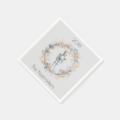 kerst-notenkraker Waterverf Servet (Hoek)