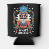 Kerst Notenkraker Whats Crackin Grappige Kerstmis Blikjeskoeler (Voorkant)