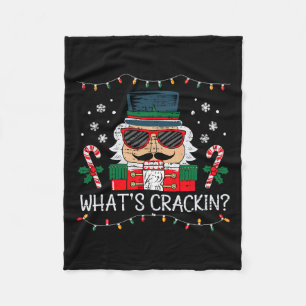 Kerst Notenkraker Whats Crackin Grappige Xmas Mann Fleece Deken