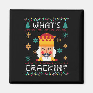Kerst Notenkraker Whats Crackin Grappige Xmas Mann Magneet
