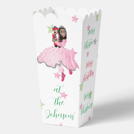 Kerst NotenkrakerDk Bruine Favoriet Dozen Bedankdoosjes (Achterkant)