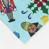 Kerst Notenkrakers Fleece Deken (Hoek)