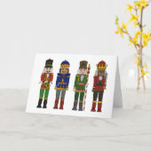 Kerst Notenkrakers Kaart (Gele Bloem)