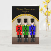 Kerst, Notenkrakers op het podium, dochter Kaart (Gele Bloem)